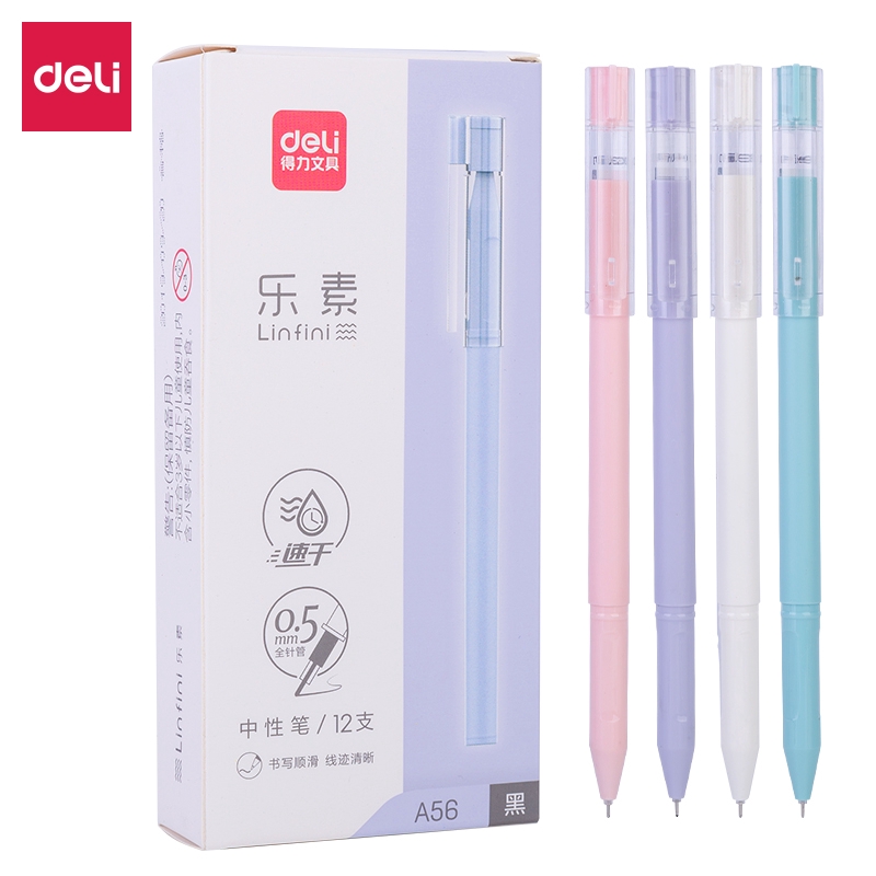 

Deli Gel Pen Pulpen Gel Capable Tinta Hitam 0.5mm A56