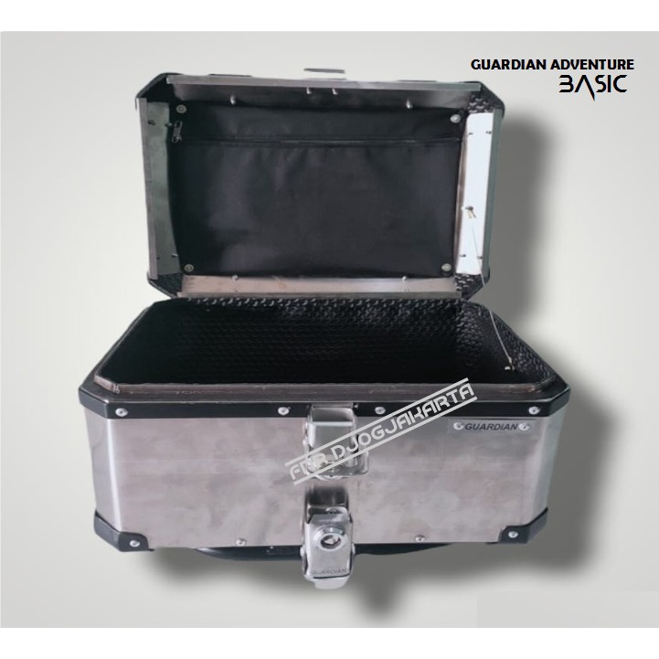 MOTORCYCLE PANNIER BOX GUARDIAN FOR TOP BOX QUICK RELEASE STAINLESS