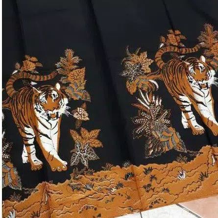 Kain batik solo Motif Macan orange