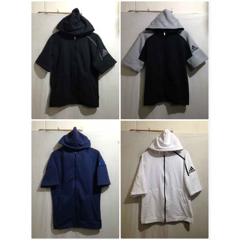 Redy Stock Jaket Hoodie ZNE Adidas Short Sleeve