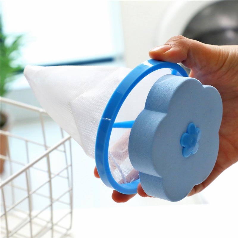 TOKO MUDA  LAUNDRY BAG MESH Alat Penyaring Kotoran Bentuk Bunga Kantong Filter Mesin Cuci