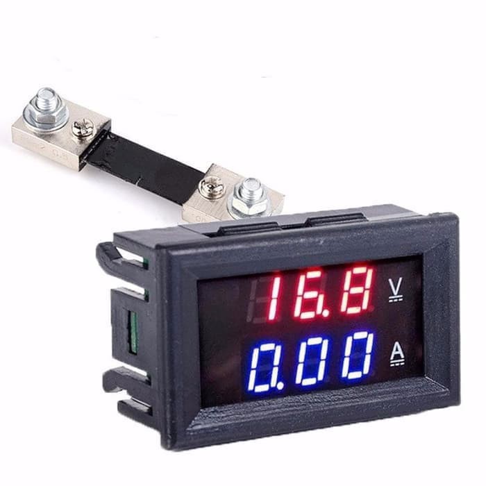 Dual Voltmeter 100V Ammeter 100A Digital Volt Ammeter + Shunt 100A