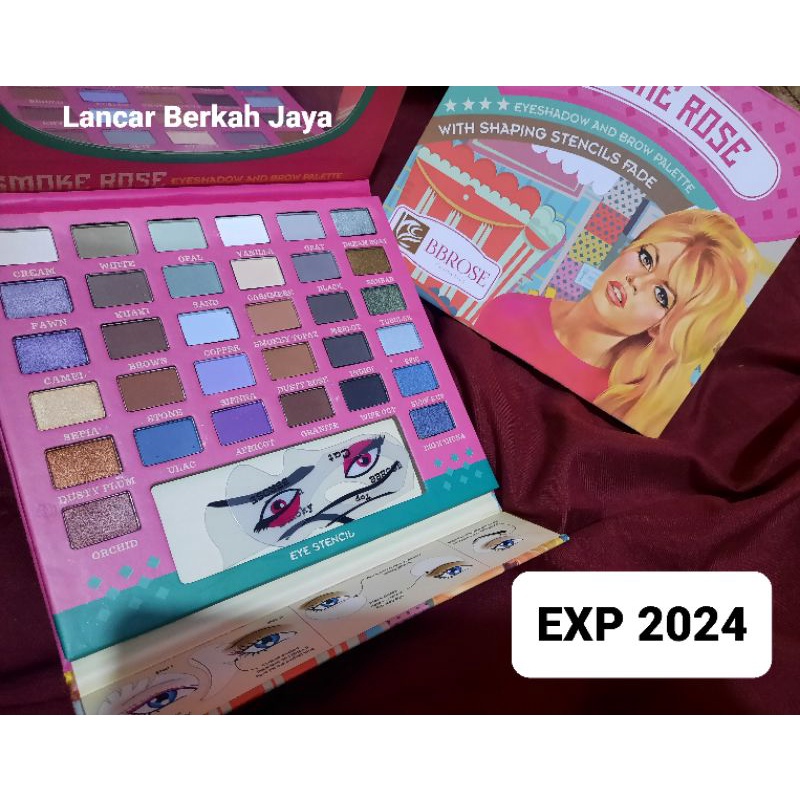 Eyeshadow Pallete Eyes Series BB Rose (32 Eyeshadow +2 cetakan Eyeshadow)