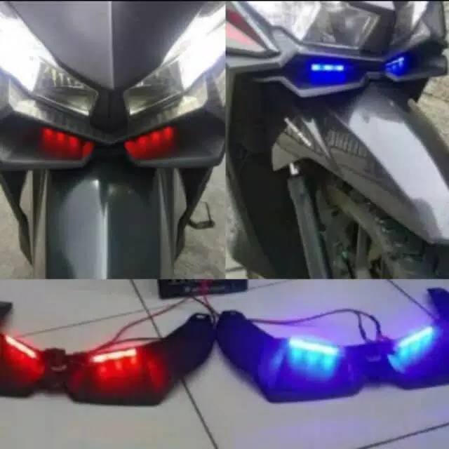Spesial Airscoop / winglet vario 125 - 150 LED aksesoris motor vario LED/2017