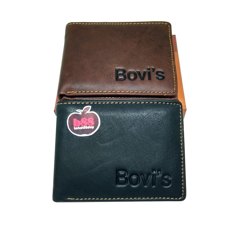 Dompet Kulit Asli Pria Bovis 805 Polos / Dompet Kulit Murah Berkualitas