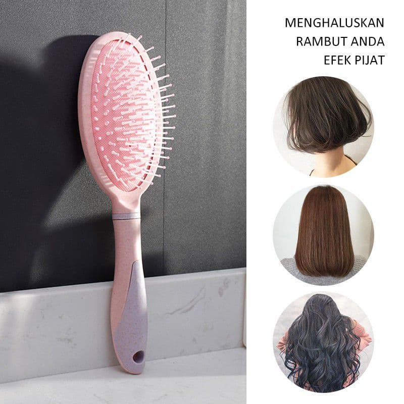 Yamata Sikat Rambut / Sisir Rambut Anti Rontok / Alat Perawatan Rambut Sikat Anti Rontok / Hair Style Comb Salon