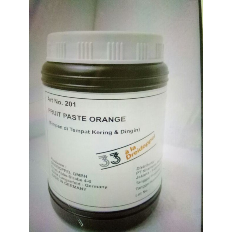 

Dreidoppel Orange Paste 1kg