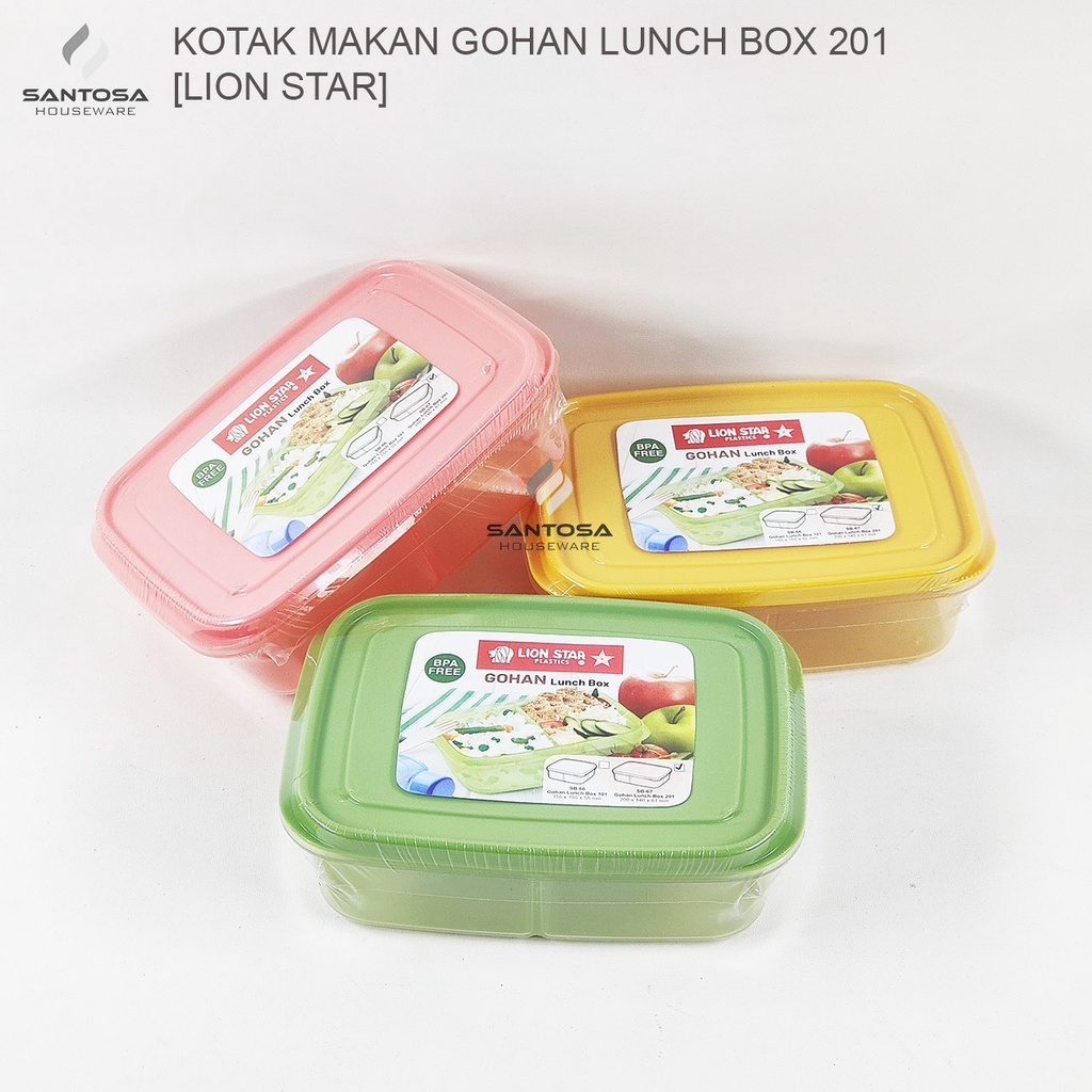 Kotak Makan Gohan Lunch Box 201 [Lion Star]