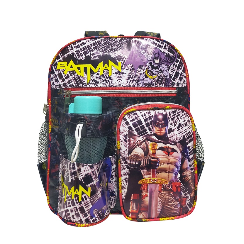 Tas Ransel anak Sekolah PAUD/TK karakter BATMAN free botol // Tas ransel BATMAN