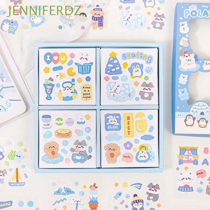 

100 Pcs Set Stiker Cat Dengan Pet Untuk Alat Tulis Sekolah
