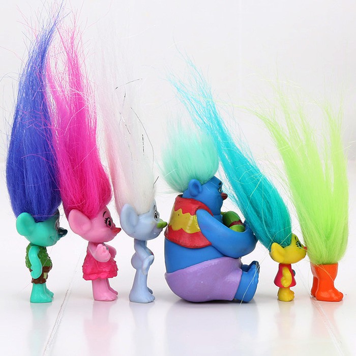 Action Figure Trolls 6 PCS