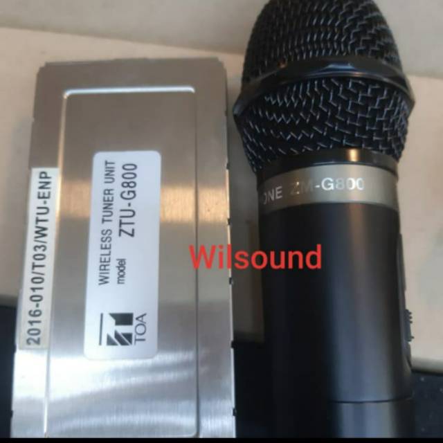 MIC WIRELESS TOA ZM-800 plus WIRELESS TUNNER ZTU G800 ORIGINAL