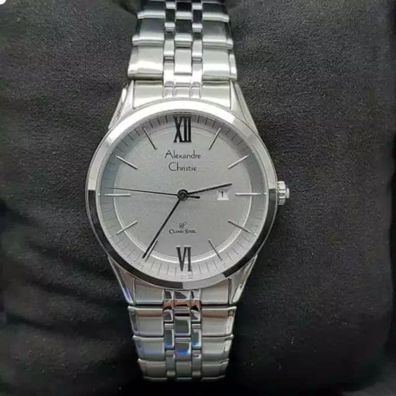 Jam Tangan Pria Alexandre Christie 8510 AC8510 AC 8510 Original Stainless Steel Garansi Resmi