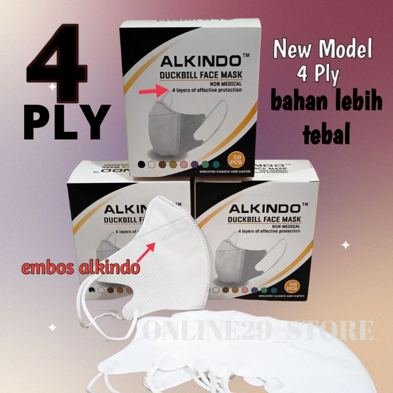 Masker Duckbill Alkindo Premium Face Mask  isi 50pcs