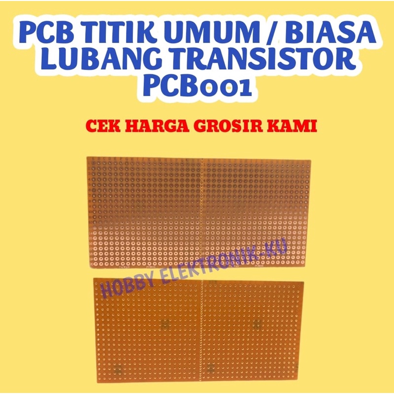 PCB TITIK BESAR LUBANG TRANSISTOR PCB001