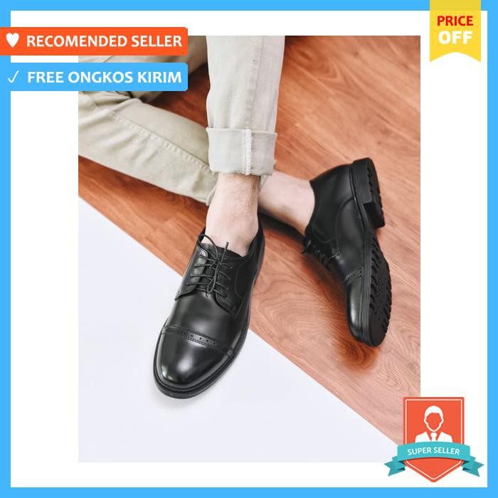 Pantofel Pria - Jackwell Allen Black 1603 - Sepatu Pria