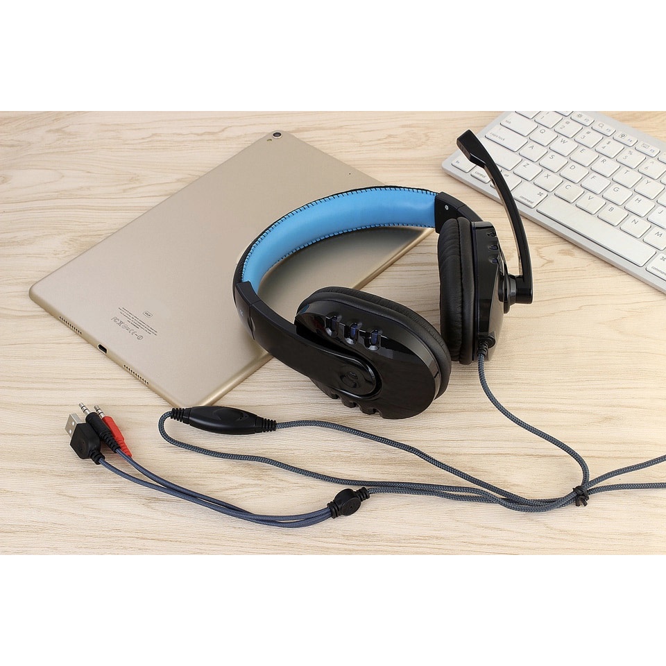 HANXI Gaming Headphone Headset LED with Mic - CH1