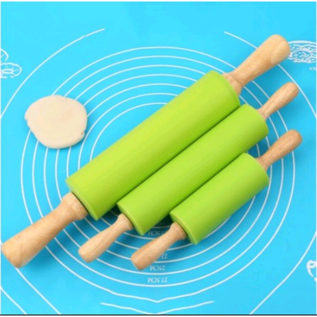 Rolling Pin Sm Penggilas Adonan Anti Lengket penggiling kue roti pizza 23cm, 30cm, 39cm