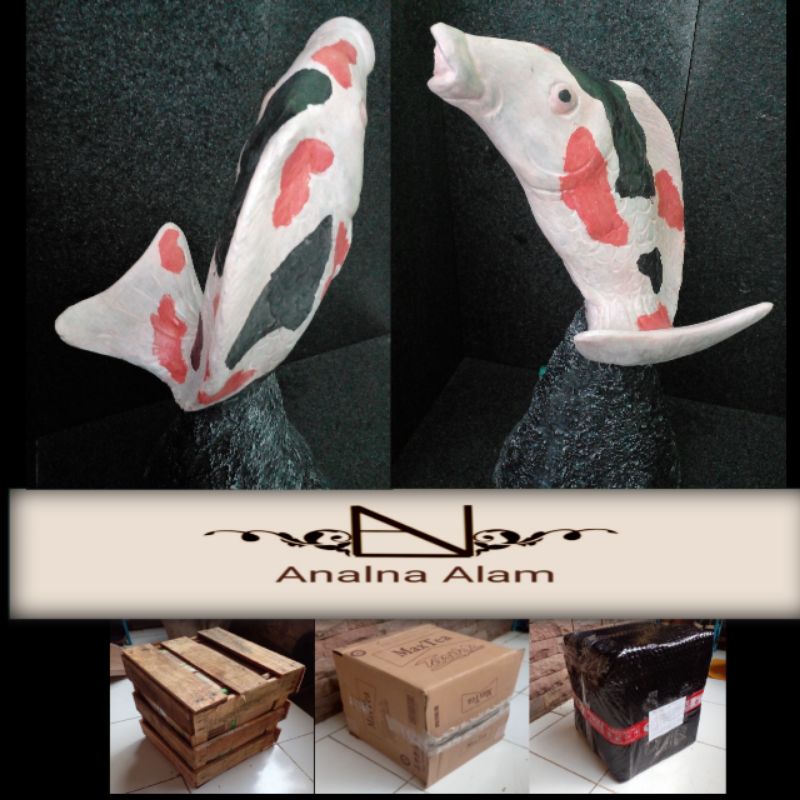 patung ikan air mancur