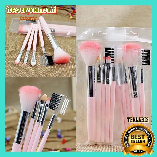 (FY) COD Make Up Brush H71 Set 5 in 1 Packingan Tas / Make Up Tools / Brush / Kosmetik FY