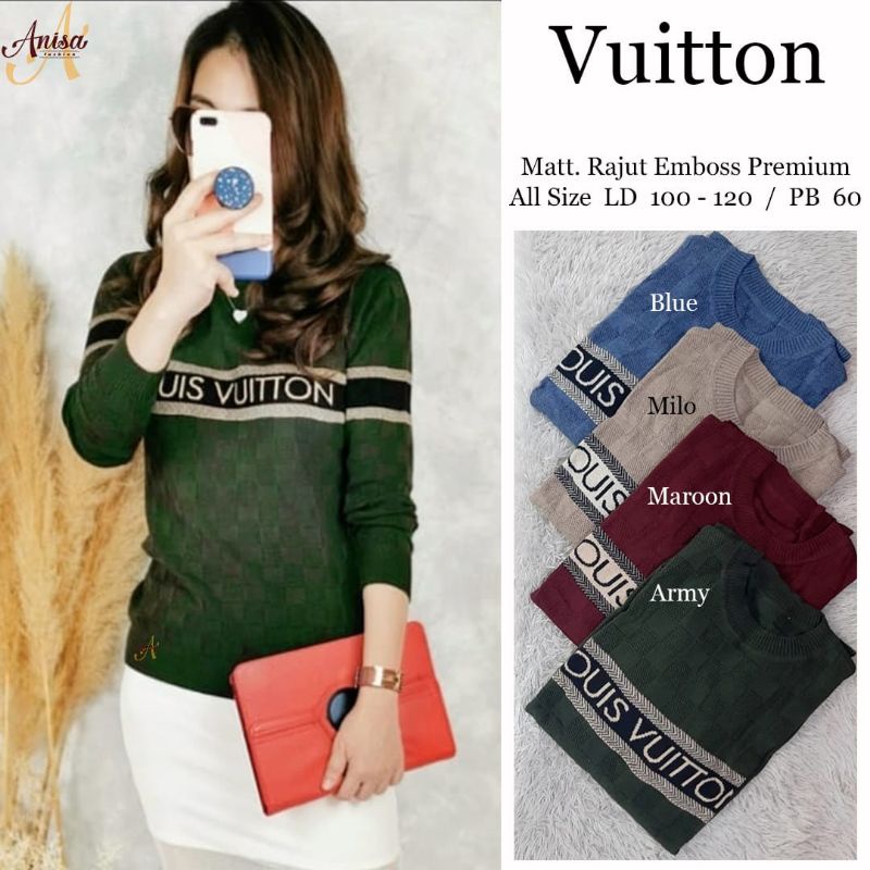 Baju Wanita Vuitton Bahan Rajut
