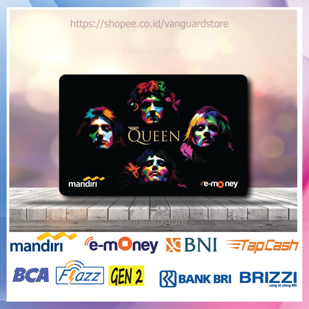 KARTU E MONEY E TOLL QUEEN ROCK BAND KUMPULAN 34 EMONEY MANDIRI FLAZZ BCA BNI TAPCASH BRIZZI BRI