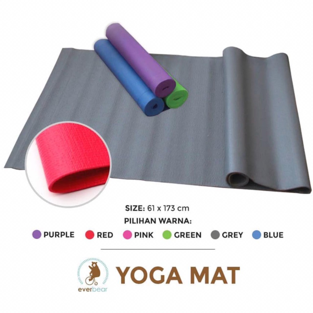 Matras Alas Yoga Senam Mat Anti Slip Outdoor Indoor