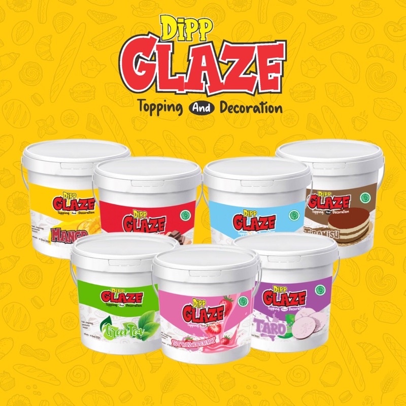 SSA DIPP GLAZE VIRAL TOPING DONAT ENAK MURAH GLAZE