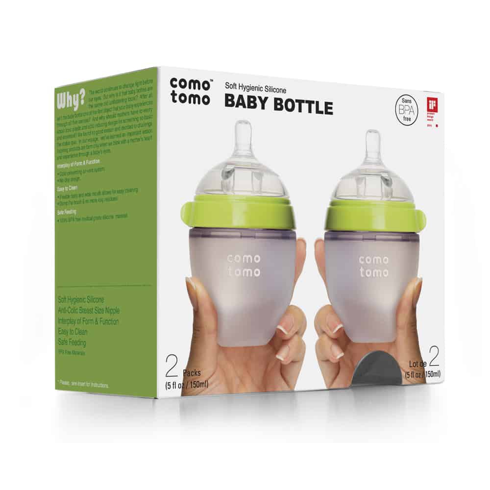 Comotomo Green 150ml Twin Pack – Botol Susu Bayi