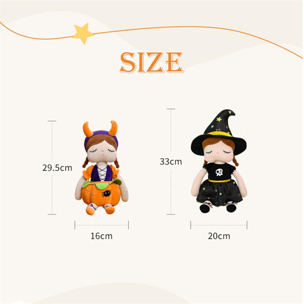 Timekey Metoo M3U1 Mainan Boneka Stuffed Plush Angela Labu Penyihir Halloween Untuk Anak Perempuan