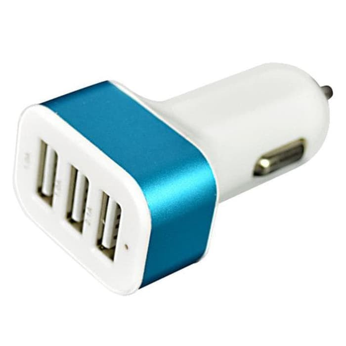 USB 3 Port Car Charger For Smartphones / Charger Mobil Untuk Android