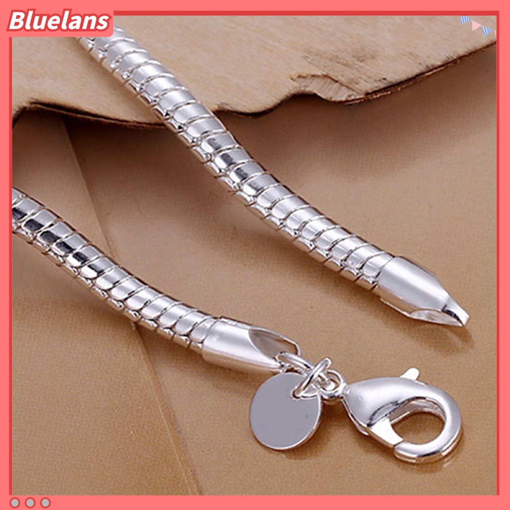 Bluelans Bracelet Thin Stylish Silver Plated Women Shining Bangle