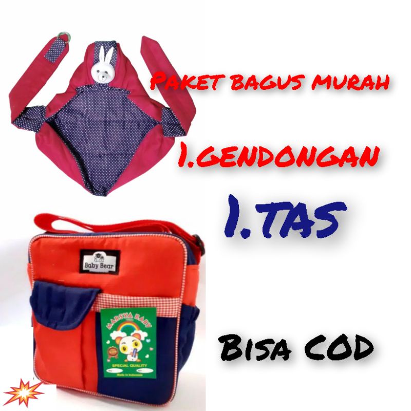 gendongan kerut bolo&amp; tas marsya boneka kelinci