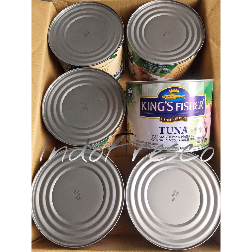 

PROMO KING'S FISHER TUNA IN OIL- TUNA KALENG 1800G- 1DUS KHUSUS GOSEND TERMURAH