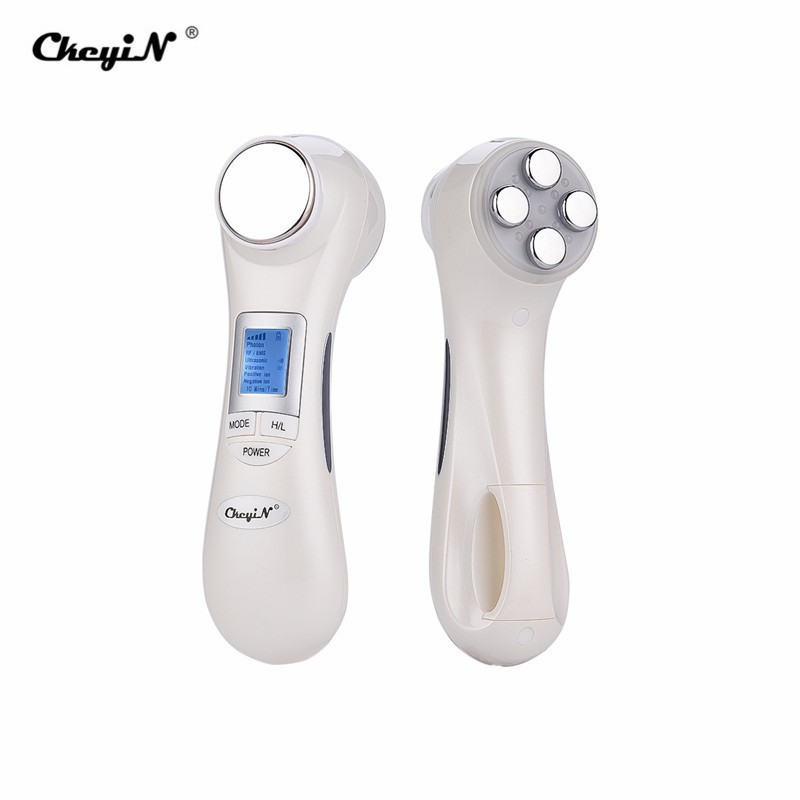 

CkeyiN RF EMS Foton Peremajaan Kulit Pijat Wajah multi-fungsi Perawatan kulit Kecantikan Instrumen Ion Ultrasonic MR267W