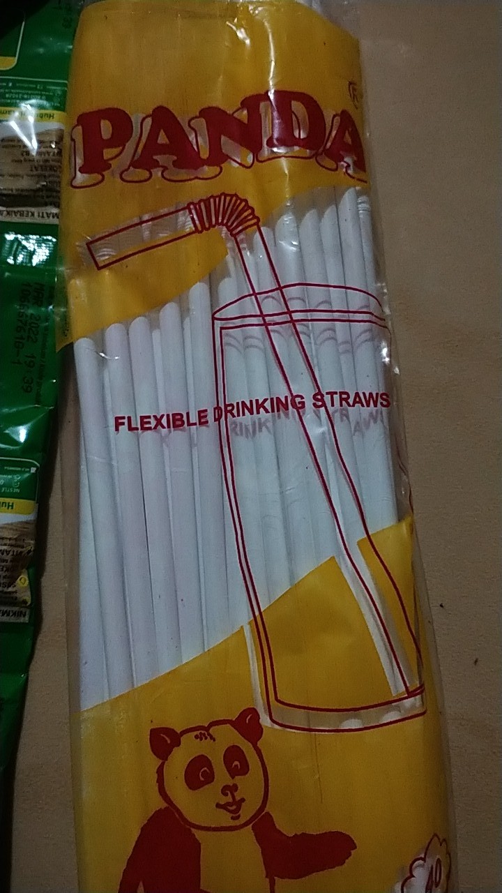 Sedotan Bengkok Sedotan Tekuk Panda