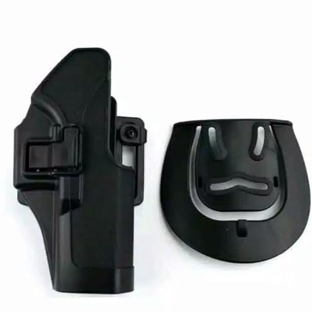 Sarung Pistol Holster Glock Senjata Pinggang Blackhawk Air Soft Gun