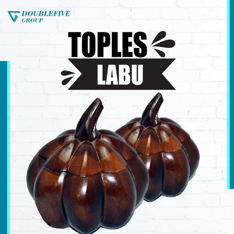 Toples Kue Toples Permen Kayu Jati Model Buah LABU