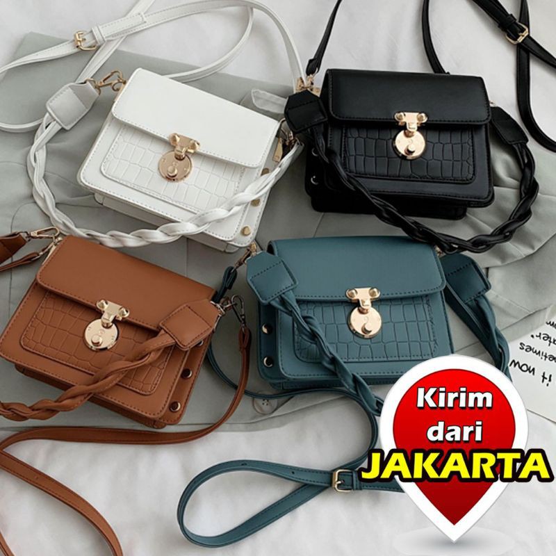 NABILA 7260 TAS WANITA TAS IMPORT FASHION WANITA TAS SELEMPANG TAS JAKARTA