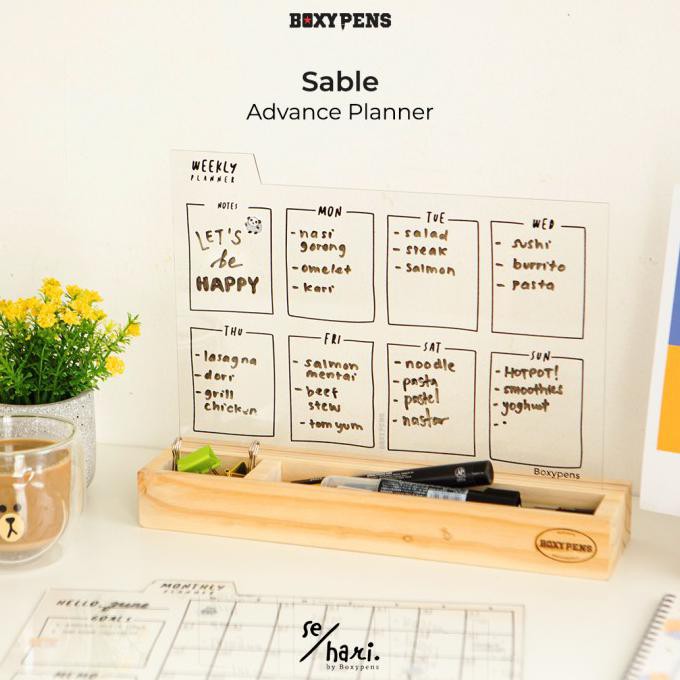 

BARANG BARU Acrylic Package Advanced Planner - Hitam