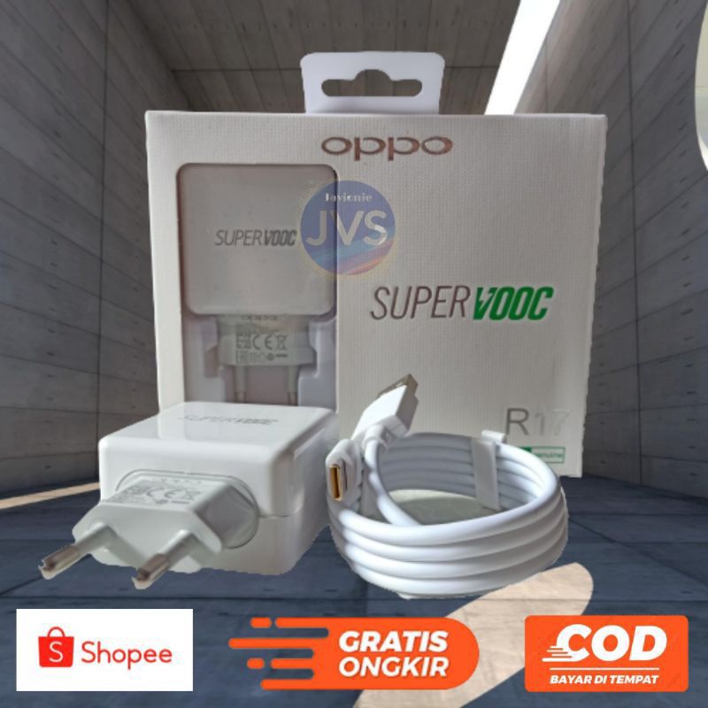 Charger Casan Cas OPPO Reno 2 2F K3 A91 R17 4A 20w Original VOOC Fast Charging Type C