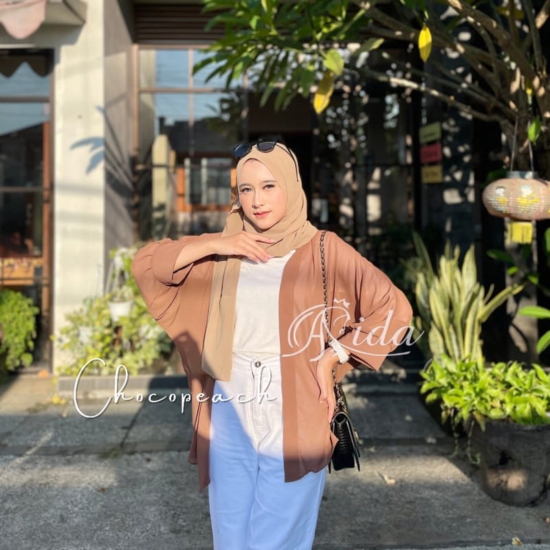 Baju atasan wanita FANNY OUTER CARDIGAN outwear baju muslim atasan wanita terbaru outer cardigan others