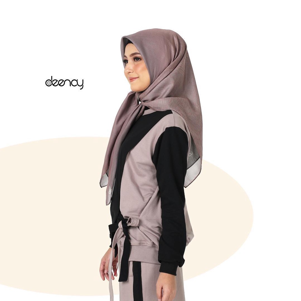 Kerudung Deenay Chyrill Ori / Jilbab Segi Empat Voal Motif Hijab Printing Ultrafine