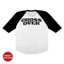 KAOS RAGLAN CROSSOVER | GOFRO WHITE BLACK