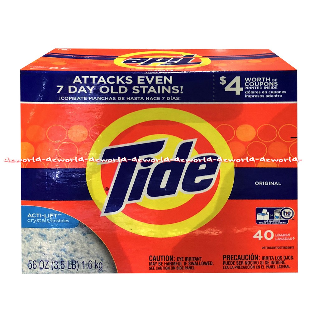 Tide Detergent Powder 1.6kg Tide Deterjen Bubuk Sabun Cuci Baju Sabun Cuci Pakaian Kemasan Kotak Taid Orange Putih