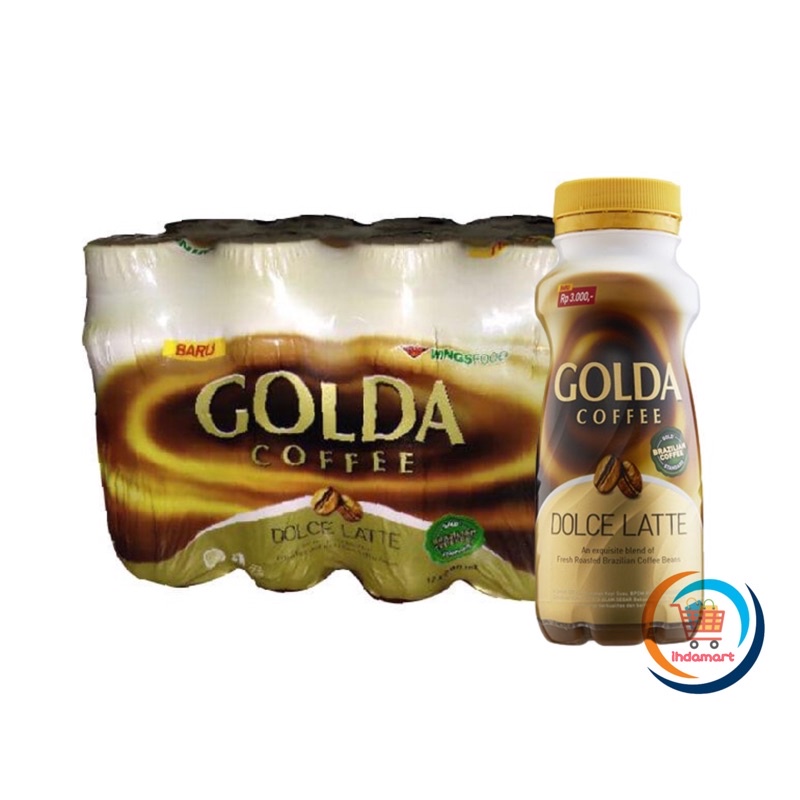 1 Dus Isi 12 pcs Golda Coffee Dolce Latte 200 ml