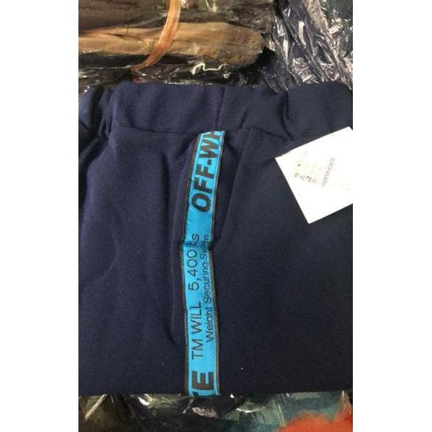 Diskon PANTS Celana Luna plat stripe off white ORIGINAL FARADILLA STOK TERBATAS