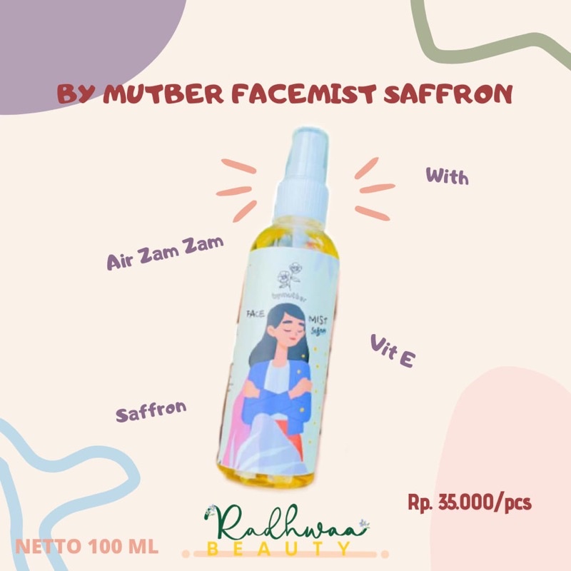 [BPOM & DIST RESMI] FACEMIST SAFFRON BY MUTBER