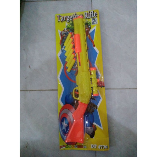 DT 4770 Mainan Tembak Laras panjang kokang peluru busa/peluru kaca/peluru karet