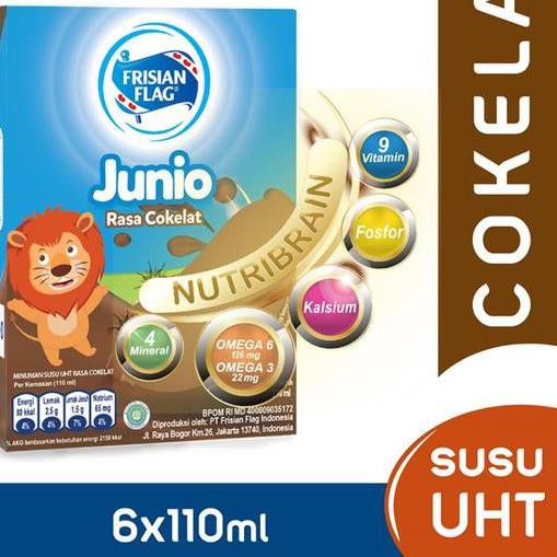 

Diskon!! (bvf-764) Frisian Flag Junio UHT Chocolate 110 ml [12 Pcs]